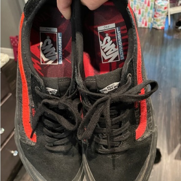 Vans Shoes Vans Black And Red Pro Skate Shoes Size 15 Poshmark